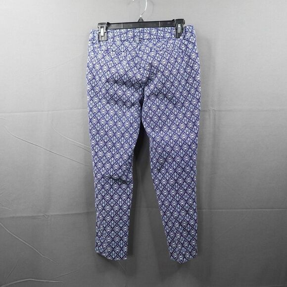 St Johns Bay Women Pants 4P 4 Petite Blue Coastal Cottage Vacation Crop Everyday - Picture 5 of 10